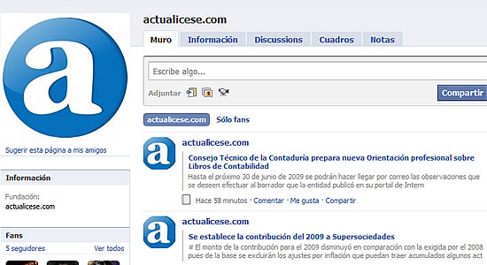 [Tecnología] actualicese.co ya está en Facebook